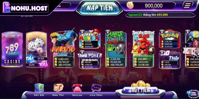 Giới thiệu sảnh nổ hũ 789club
