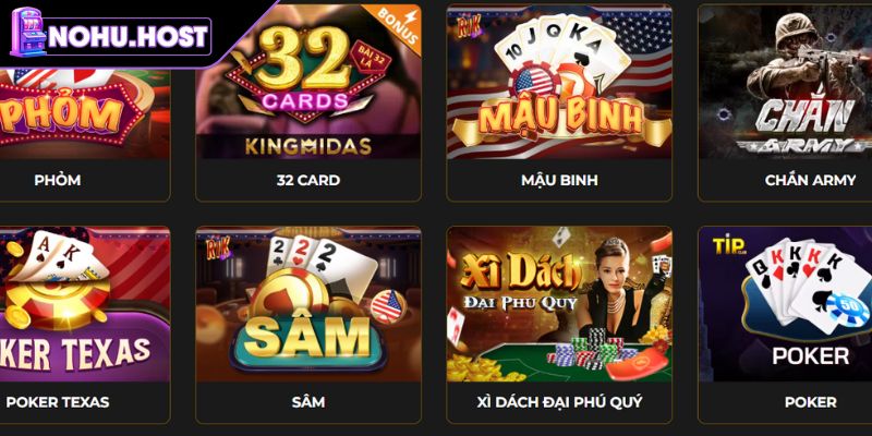Game Bài Đổi Thưởng NOHU - Khám Phá Sảnh Chơi Uy Tín 1 Trải nghiệm hấp dẫn tại sảnh game bài đổi thưởng NOHU