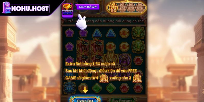 Kho Báu Ai Cập NOHU - Quy Luật, Tính Năng Và Chiến Thuật 1 Luật chơi Kho Báu Ai Cập chi tiết cho người mới